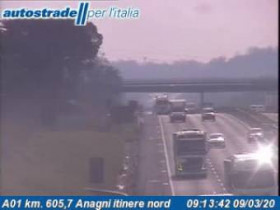 Imagen de vista previa de la cámara web Anagni - Traffic A01 - KM 605,7